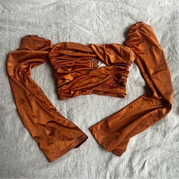 Oh Polly Long Sleeve Crop Top - Picture 4 of 4